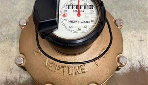 Neptune 2" T-10 Water Meter Auto Detect Register With Digital Remote. | eBay