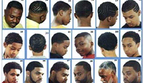 Black Mens Haircut Style Chart