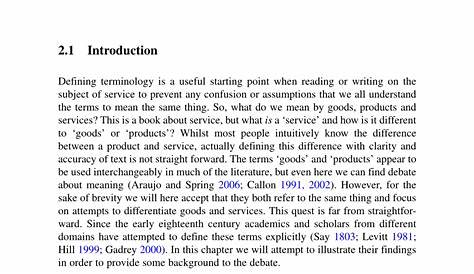 (PDF) Goods, Products and Services