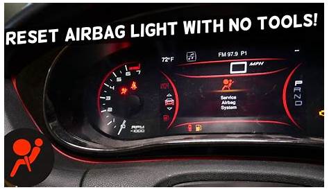HOW TO RESET AIRBAG LIGHT WITHOUT SCANNER TOOL DODGE DART, CHRYSLER 200