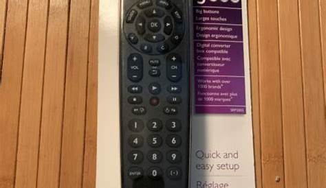 Philips SRP2003/27 Perfect Replacement Universal Remote Control (Black