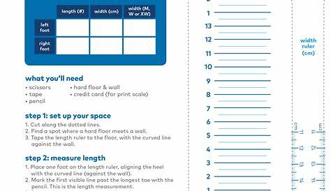 Stride Rite Printable Size Chart