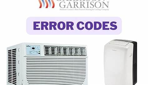 Garrison Air Conditioner Error Codes