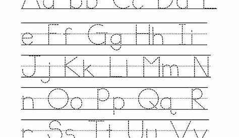 Traceable Upper and Lowercase Alphabet | Learning Printable