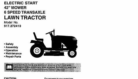 craftsman lawn mower 917.370 manual