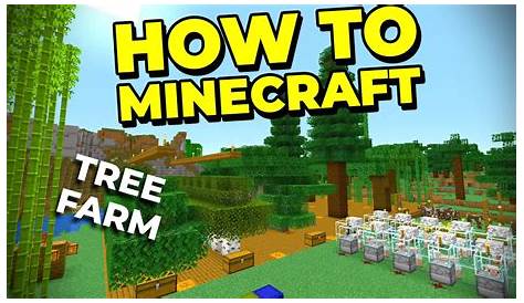 The BEST Simple Tree Farm to Build in Minecraft! - How to Minecraft #26