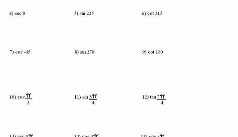 graphing trig functions worksheets