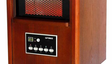 Optimus Infrared Quartz Heater with Remote Control and LED Display