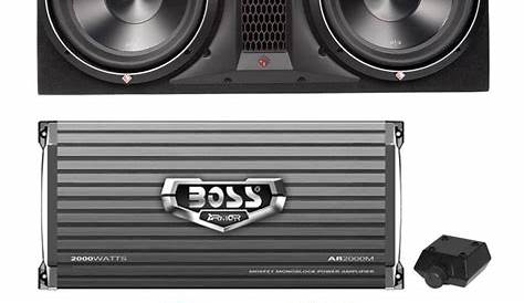 Rockford Fosgate P3-2X12 12" 2400W Dual Subwoofer + Box + 2000W Amp