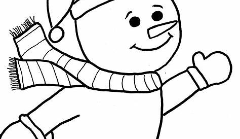 snowman coloring page printable