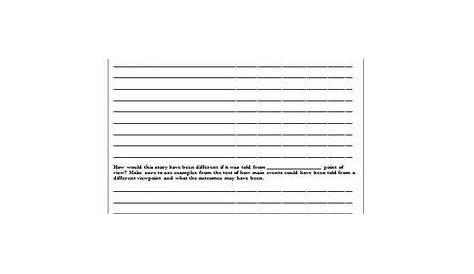 Point of View Worksheet by Wise Guys | TPT