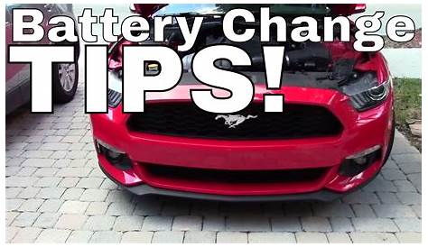 2017 Mustang Battery Change - Do's and Don'ts - YouTube
