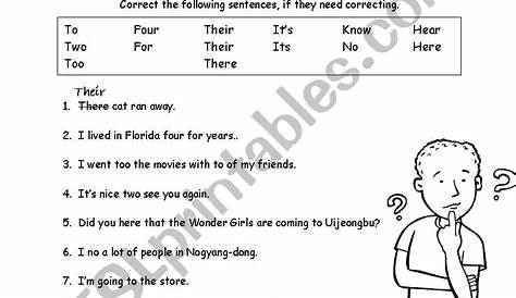 homonyms worksheet for grade 5
