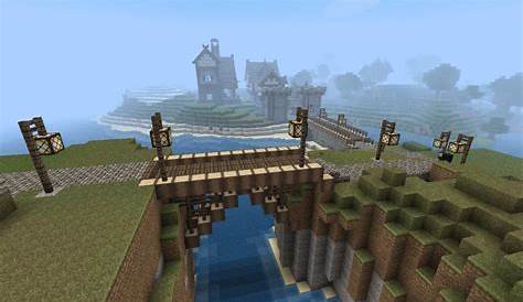 Minecraft Bridge Designs | Minecraft Medieval Bridge Medieval town