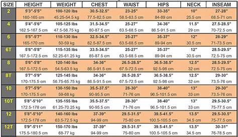 hevto wetsuit size chart