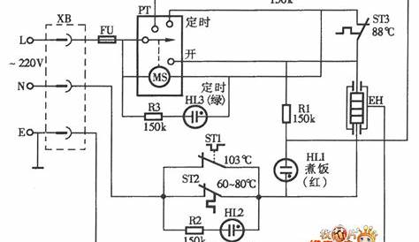 Timer automatic electric rice cooker circuit diagram under Repository