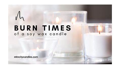 What is the burn time of a soy wax candle?