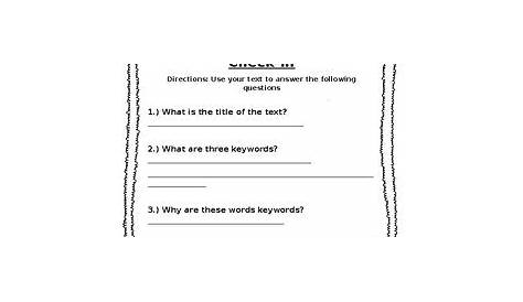 text features worksheet 4th grade pdf
