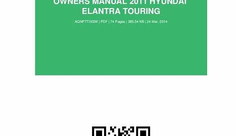 Hyundai Elantra Owner Manual - eagletogether