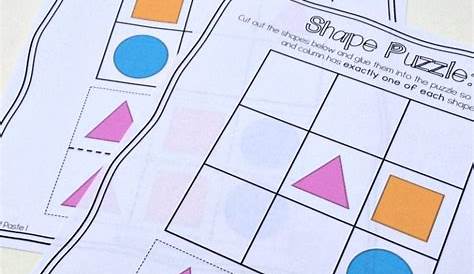 Cut and Paste Logic Puzzles for Preschoolers
