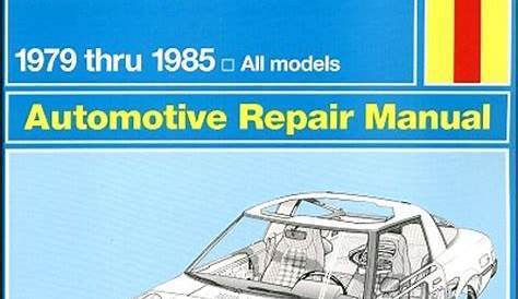 Mazda RX-7 Repair Workshop Manual 1979-1985 - Haynes 61035