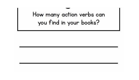 Activity On Verbs For Grade 1 : Circle The Verbs Printable 2nd 3rd