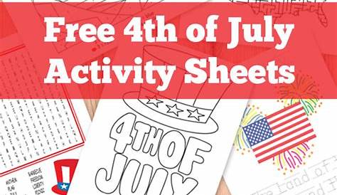 Free 4th of July Kids Activity Printables