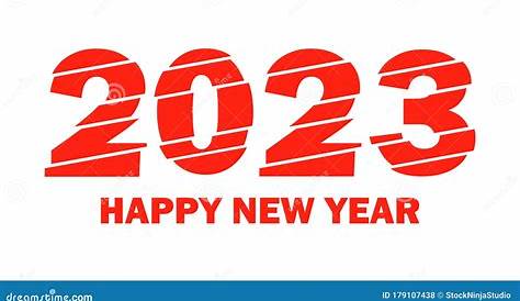Happy New Year 2023 Design Template. Modern Design for Calendar
