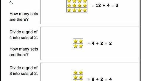 introduction to division worksheets