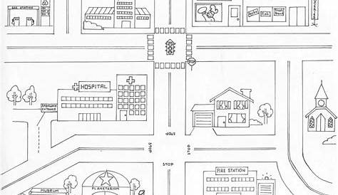 blank neighborhood map worksheet