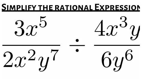 how to divide rational expressions