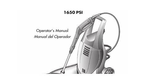 powerwasher h2010 manual