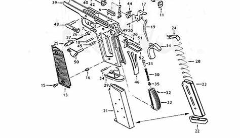 colt 1911 parts schematic