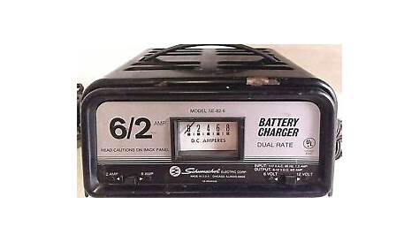 SCHUMACHER BATTERY CHARGER MODEL SE-82-6 DUAL RATE 6/12 VOLT & 6/2 AMP