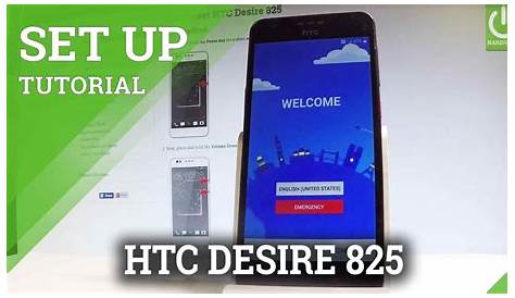 How to Set Up HTC Desire 825 - HTC Activation / Configuration - YouTube