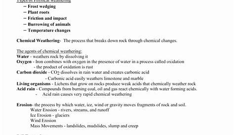 soil formation worksheet answers