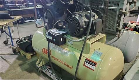 INGERSOLL RAND MODEL 7100 HORIZONTAL 3 PHASE AIR COMPRESSOR - Able Auctions
