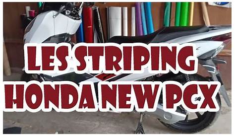 Les Striping Honda PCX - YouTube