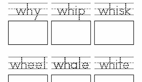 Phonic Word For Wh - Tedy Printable Activities