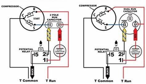 capacitor 4 wire motor wiring diagram