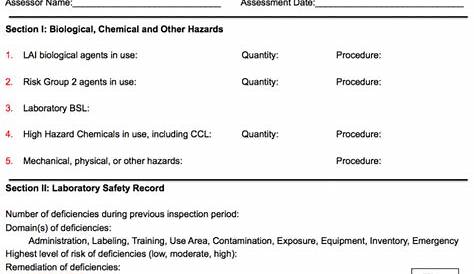 lab safety review worksheets
