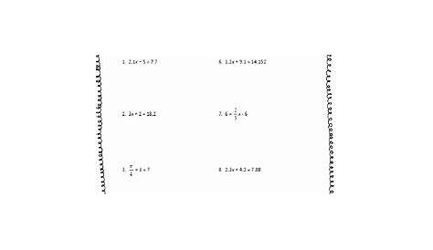 46 Two Step Equations Worksheet