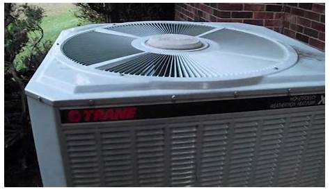 2001 Trane XE1000 Weathertron 5-ton heat pump Startup/Shutdown in HEAT