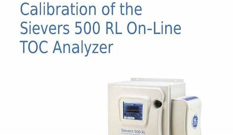 Calibration of the Sievers 500 RL On-Line TOC Analyzer - GE