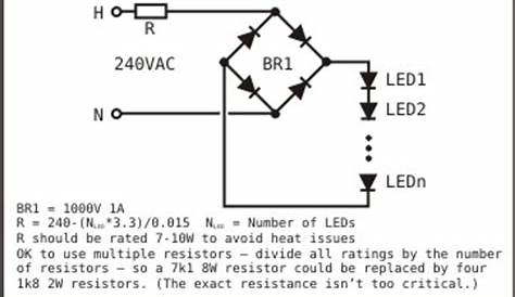 DIY LED Bulb -- converting a 240v circuit to 120v | [H]ard|Forum