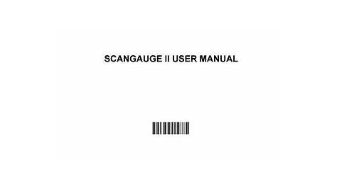 scangauge kr user manual