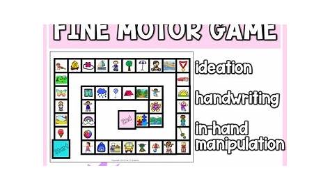 Fine Motor Game, NO PREP: handwriting and manual dexterity skills