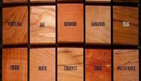 wood floor identification chart