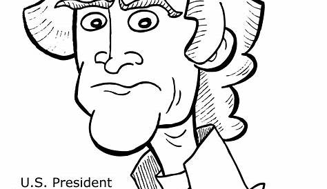 Printable Coloring Page Of Photo Of Thomas Jefferson - Coloring Home