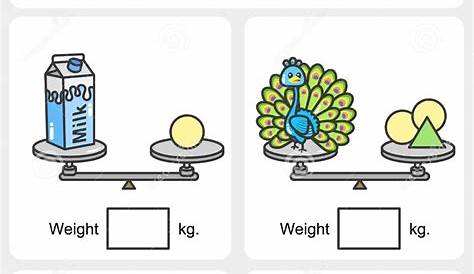 Weight Measurement Worksheet - Measure Weight with Metric Units